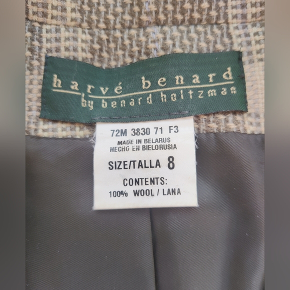 NWOT Patterned Wool Blazer - Picture 6 of 13